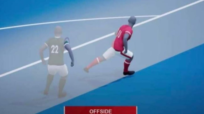 Teknologi Semi-Automated Offside Technology (SAOT). [Instagram]